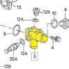 068121133m Coolant pipe compatible with Audi, VW. Stainless Steel - Image 3