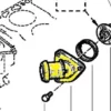 Thermostat housing 7700872079 compatible with Renault. Stainless Steel - Image 2