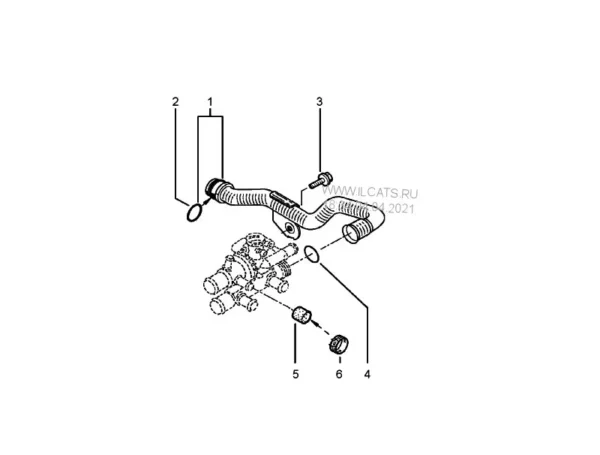 Coolant pipe 8200298073 for Nissan, Opel, Renault. Stainless Steel - Image 4