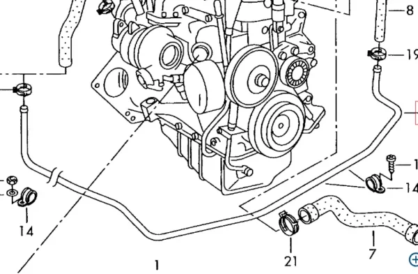 2D0121071D für Volkswagen. Edelstahl