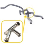T-piece 1J0122447DT, 1J0122447DM compatible with VW. Stainless Steel