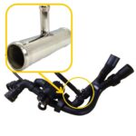 T-piece 1J0121156BD, 1J0121156AR, 1J0121156BC compatible with Audi, Seat, VW. Stainless Steel