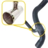 T-piece 4A0121055F compatible with Audi. Stainless Steel - Image 2