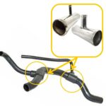 T-piece 4A0121101G, 4A0121101D compatible with Audi. Stainless Steel