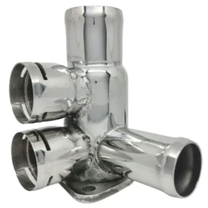 Flange 037121132A compatible with Audi, Seat, VW. Stainless Steel