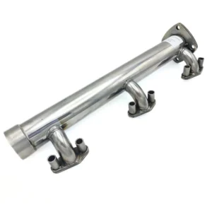 Turning front left pipe 240-1303105-Б compatible with BelAZ Белаз, Kirovec Кировец. Stainless Steel