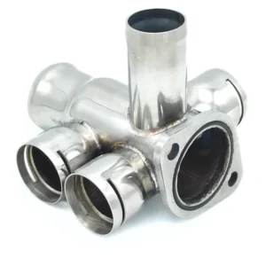 Flange 037121132B compatible with Audi, Seat, VW. Stainless Steel