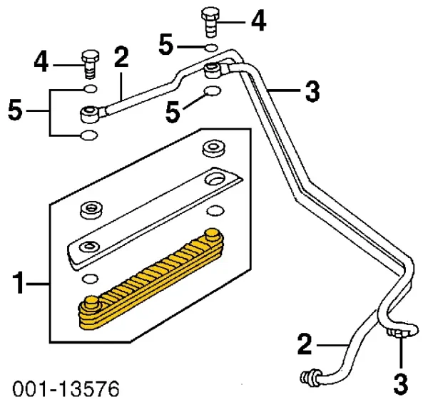 Oil cooler 90412391 for Opel, Saab. Stainless Steel - Image 3