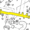 030121065D Coolant pipe compatible with VW. Stainless Steel - Image 2