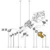Thermostat housing 8200729683 compatible with Renault. Stainless Steel - Image 3
