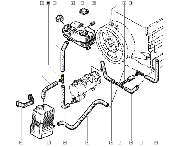 T-Stück 7700708612 für Renault. Edelstahl – Bild 3