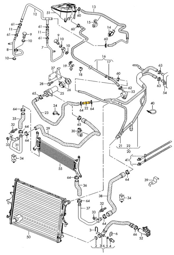 Verbinder 7L6121118 für Seat, Skoda, VW. Edelstahl – Bild 2