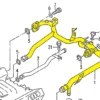 078121071N Audi Stainless Steel Hose - Image 2