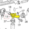 Flange 028121132C compatible with Seat, VW. Stainless Steel - Image 3