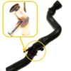 T-piece 1J0122101BL compatible with Audi, Seat, VW. Stainless Steel - Image 2