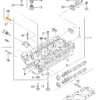Cylinder head fitting 96814870 compatible with Chevrolet, Daewoo. Stainless Steel - Image 2