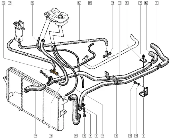 T-Stück 7705030028 für Renault. Edelstahl – Bild 2