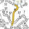 Coolant pipe 025121065A compatible with VW. Stainless Steel - Image 2