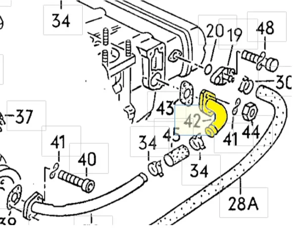 Flange 25121171 for VW. Stainless Steel - Image 3