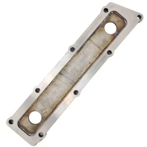 The cover of the heat exchanger 90501955 compatible with Opel, Saab. Stainless Steel