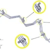  The rear heater pipe 7805A105 compatible with Mitsubishi. Stainless Steel - Image 3