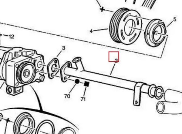 Kühlmittelrohr Rohr 98472292 für Citroen, Fiat, Peugeot. Edelstahl – Bild 4