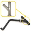 Heater Hose T-Pipe a1248305415 compatible with Mercedes-Benz. Stainless Steel - Image 2
