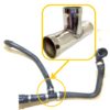 Heater Hose T-Pipe compatible with 64128385235 compatible with BMW. Stainless Steel - Image 5